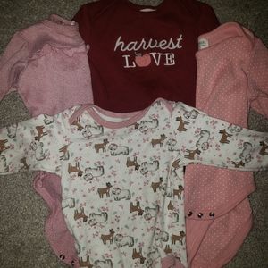 4 long sleeve onsies